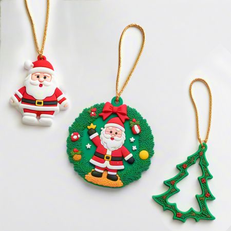 Ornamento di Natale in gomma personalizzato - Decorazione di Natale personalizzata