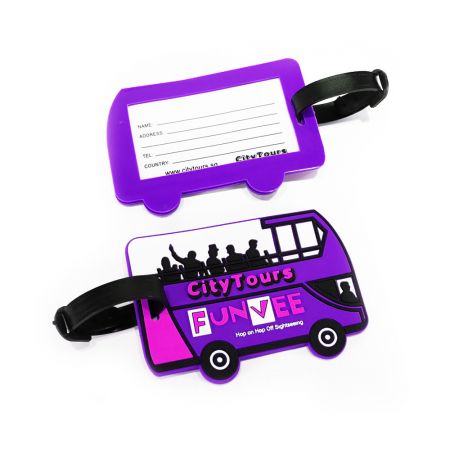 Customized Rubber Luggage Tags.