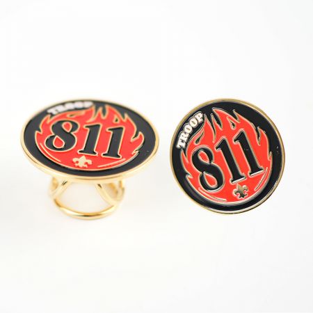 Anel de Fivela de Lenço Personalizado de Alta Qualidade.