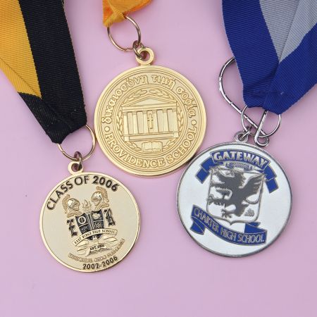 Custom School Competition Medal.