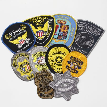 Custom Security Embroidery Patch - Custom Security Embroidery Iron on Patch