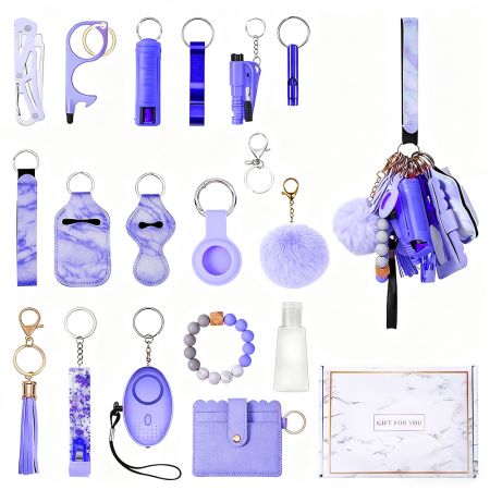 Benutzerdefinierter Selbstverteidigungsschlüsselanhänger - Werbe-Selbstverteidigungsschlüsselanhänger-Set