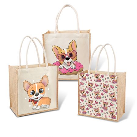 カスタムショッピングトートバッグ - フルカラー印刷のカスタムショッピングトートバッグサプライヤー