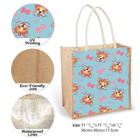 プロモーション用のパーソナライズされた再利用可能なショッパーバッグ。