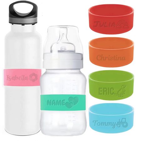 Nhãn chai silicone cá nhân hóa.