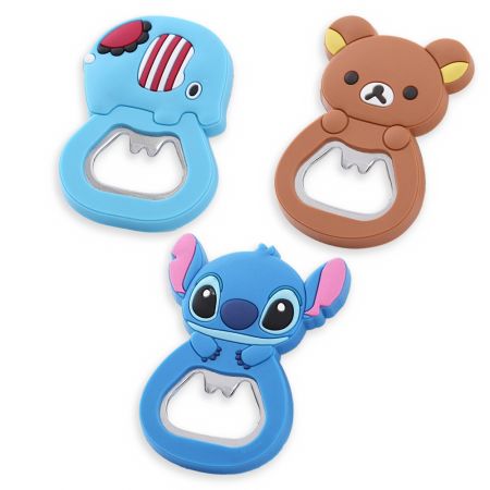 מגנט למקרר פותחן בקבוק סיליקון מותאם.