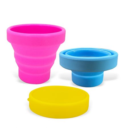 כוס שתייה מתקפלת סיליקון.