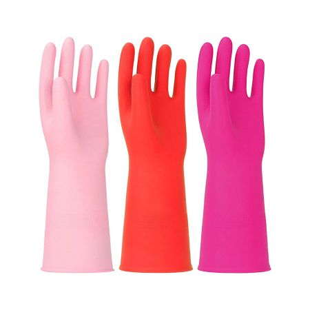 Guantes de esponja de silicona personalizados.