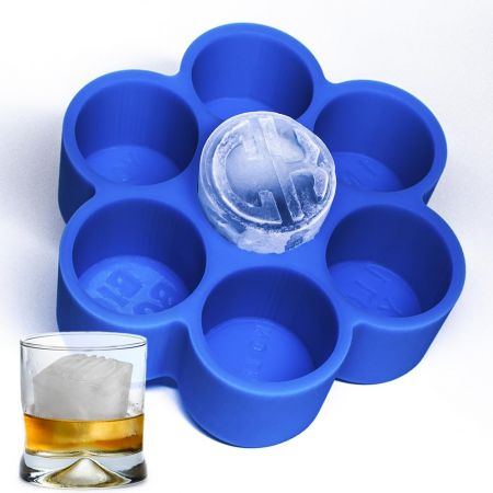 Bandejas de Gelo de Silicone Personalizadas para Whisky.