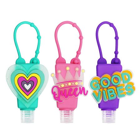 Индивидуальный силиконовый держатель для бутылок с лосьоном с логотипом компании.