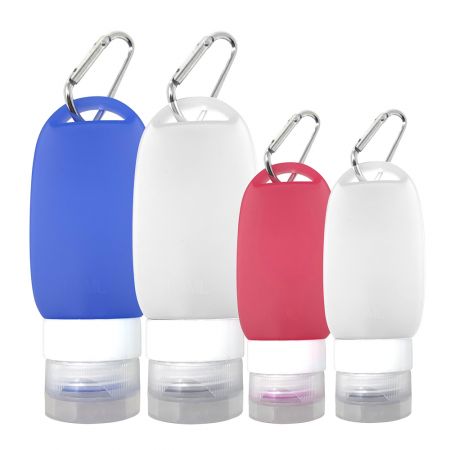 Яркий силиконовый держатель для бутылок с лосьоном на заказ.