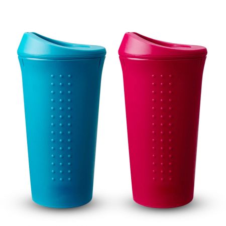 ספל סיליקון אופנתי מתקפל.