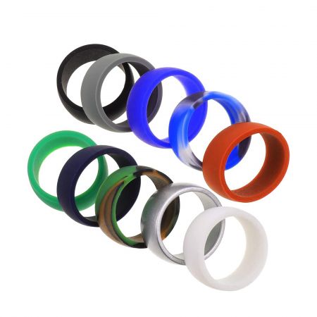 Colorful Silicone Ring Customization.