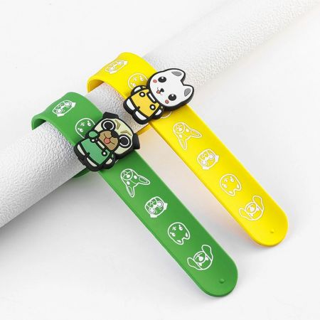 Personalized Silicone Snap Bands with Logo.