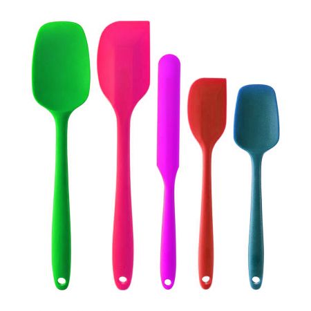 Personalizatus Calorem-resistens Siliceus Rubber Spatula Instrumentum.