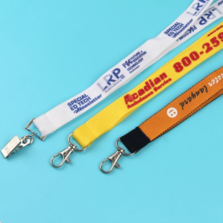 Siebdruck-Lanyard.