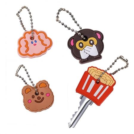 Personalized PVC Rubber Car Key Covers.