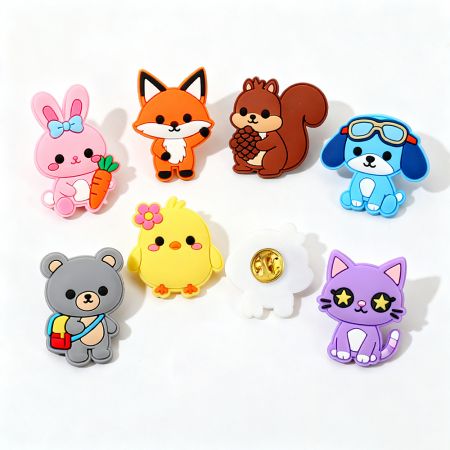 Custom Soft PVC Lapel Pin - Personalized Soft PVC Pin Badges