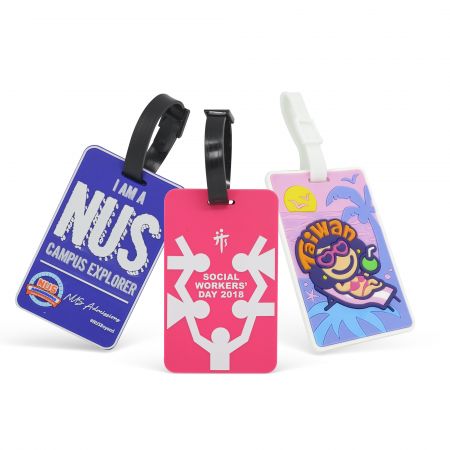 Custom Soft PVC Luggage Tag - Custom Branding Soft PVC Baggage Luggage Tags