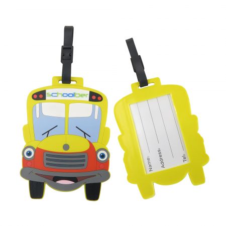 Personalized PVC Rubber Baggage Tags.