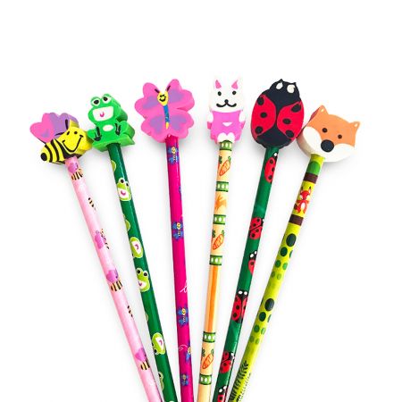 Custom Soft PVC Pencial Topper - Hot Sale 3D Cartoon Figure Pencil Topper