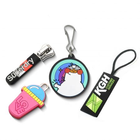 Custom Soft PVC Zipper Pull - Custom Colorful Soft PVC Zipper Pull