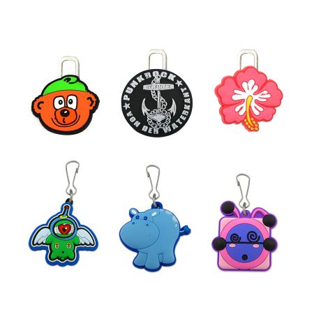 Custom 3D Rubber Zipper Slider.