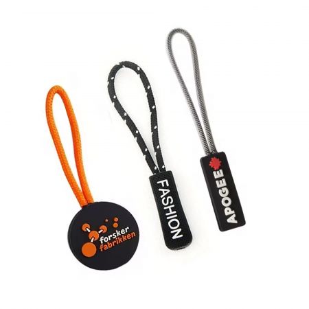 Promotional Bespoke Soft PVC Zipper Pull Tab.