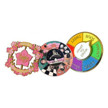 Custom Spinning Lapel Pin - Custom UV-printing Spinning Lapel Pin