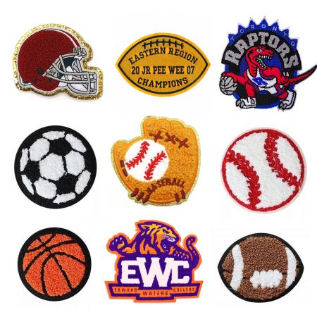 Custom Sport Chenille Patch - Embroidered Chenille Patch