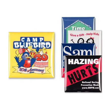 Персонализированная квадратная кнопка-значок.