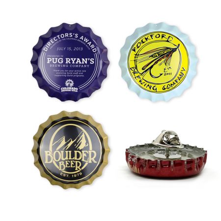 맞춤형 병뚜껑 핀.