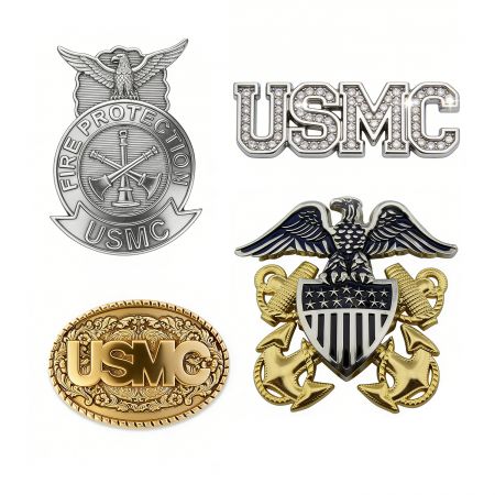 맞춤형 USMC 배지 - 최고 품질의 맞춤형 미합중국 해병대 핀