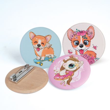 Custom UV-Printed Button Badges - Personalized UV-Printed Pins and Buttons for Promotions