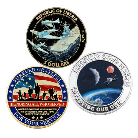 OEM фабрика для УФ-печатных металлических монет.