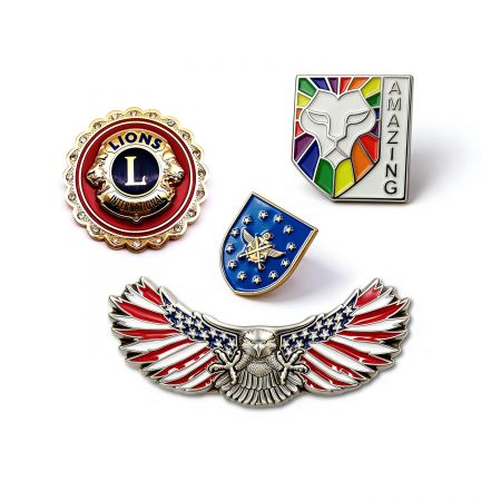 Customizable Soft Enamel Uniform Lapel Pin.