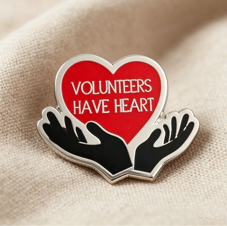 Voluntarius Recognitio Lapel Pin OEM Factoria.