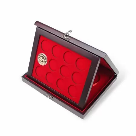 맞춤형 나무 동전 케이스.