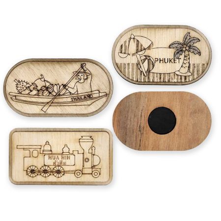 Nam châm gỗ cá nhân hóa.