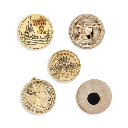 Nam châm gỗ độc đáo.