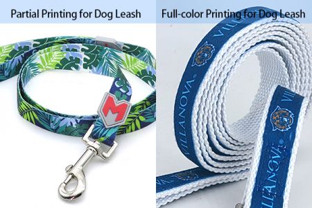 Méthodes de création de logos personnalisés sur des laisses pour chiens en sangle de polyester.