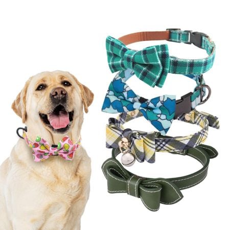 Pattern Dog Bowtie Collar - Pattern Dog Bow Tie Collar Bulk