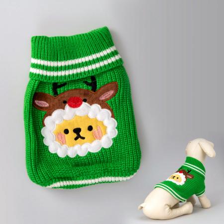 Sweater Leher Kura-Kura Natal Anjing.