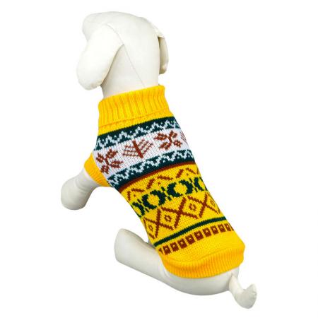 Свитер для собаки на Рождество. - Вязаный свитер для собаки на Рождество.