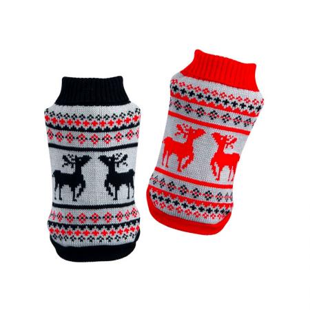 Sweater Natal Anjing Rusa.