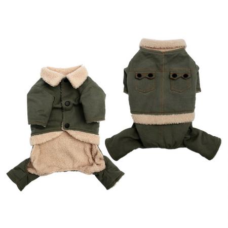 Mono estilo chaqueta para perros.