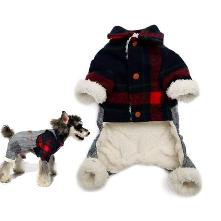 Fábrica de monos para perros con aspecto preppy.