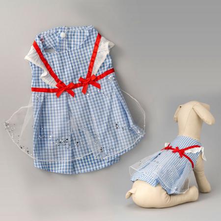 Gaun Putri Anjing Dua Lapisan.