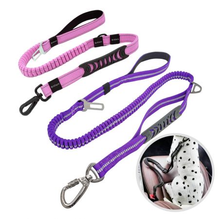 Wholesale Dog Seat Belt With Bungee Band.