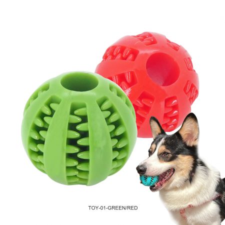 Mainan Bola Karet untuk Anak Anjing yang Sedang Tumbuh Gigi.